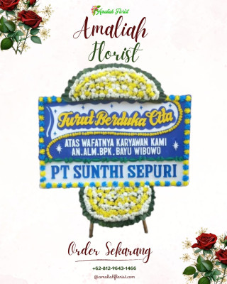 Papan Bunga Duka di Caringin Kulon